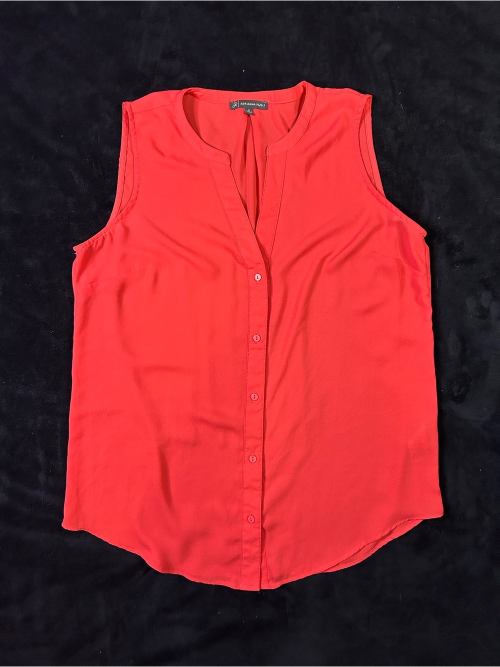 Worthington Sleeveless Button-Front Camisole - Coral